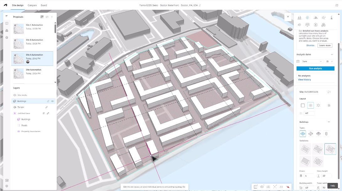 Autodesk Forma Board: облачные BIM-модели Revit в едином пространстве